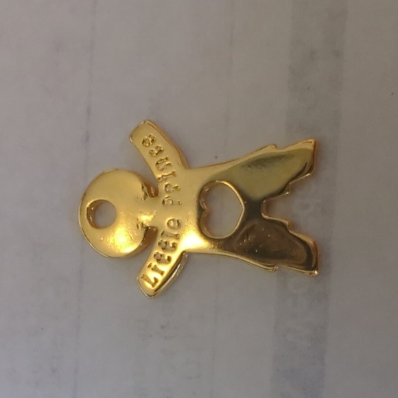 Four gold necklace charms. Peace, music note, little price, and swirl. Charms! - Picture 4 of 8